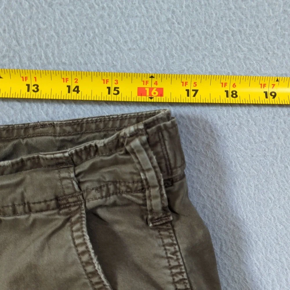 American Eagle Cargo Pants Mens 32x30 Brown Baggy Straight Leg Distressed
